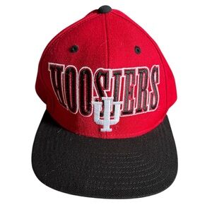 Adidas Hoosier Baseball hat SnapBack red/black‎